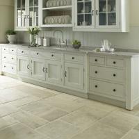 Antique white kitchen cabinets image 1